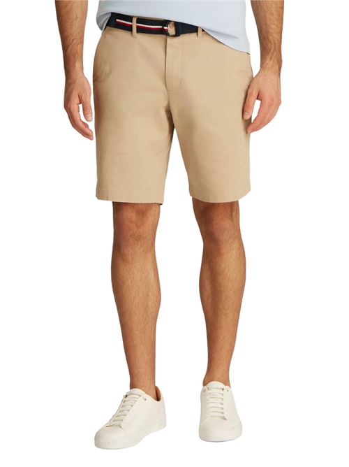 Short uomo beige in twill Tommy Hilfiger | MW0MW24874RBT